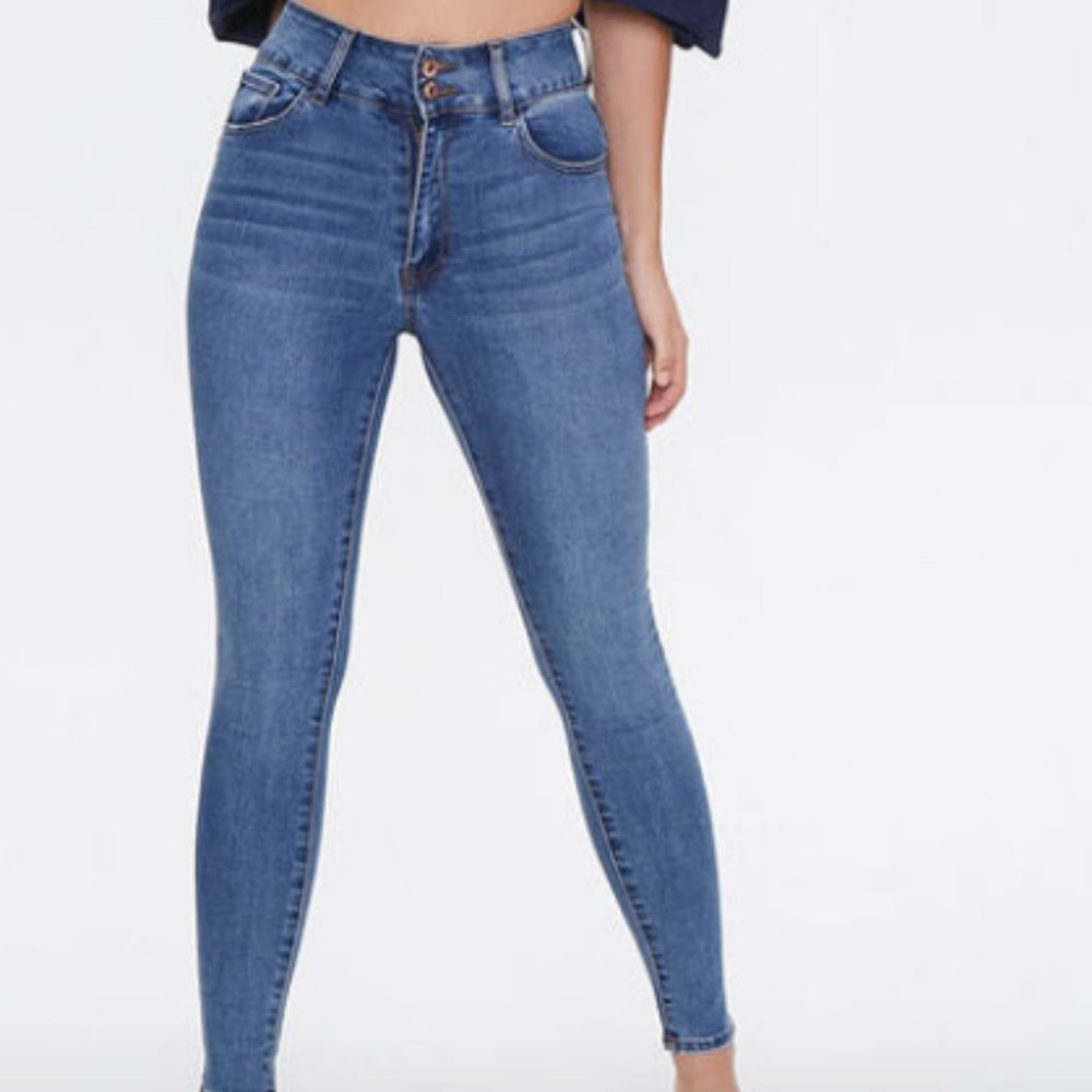 F21 Curvy Fit High-Rise Jean Super Stretch